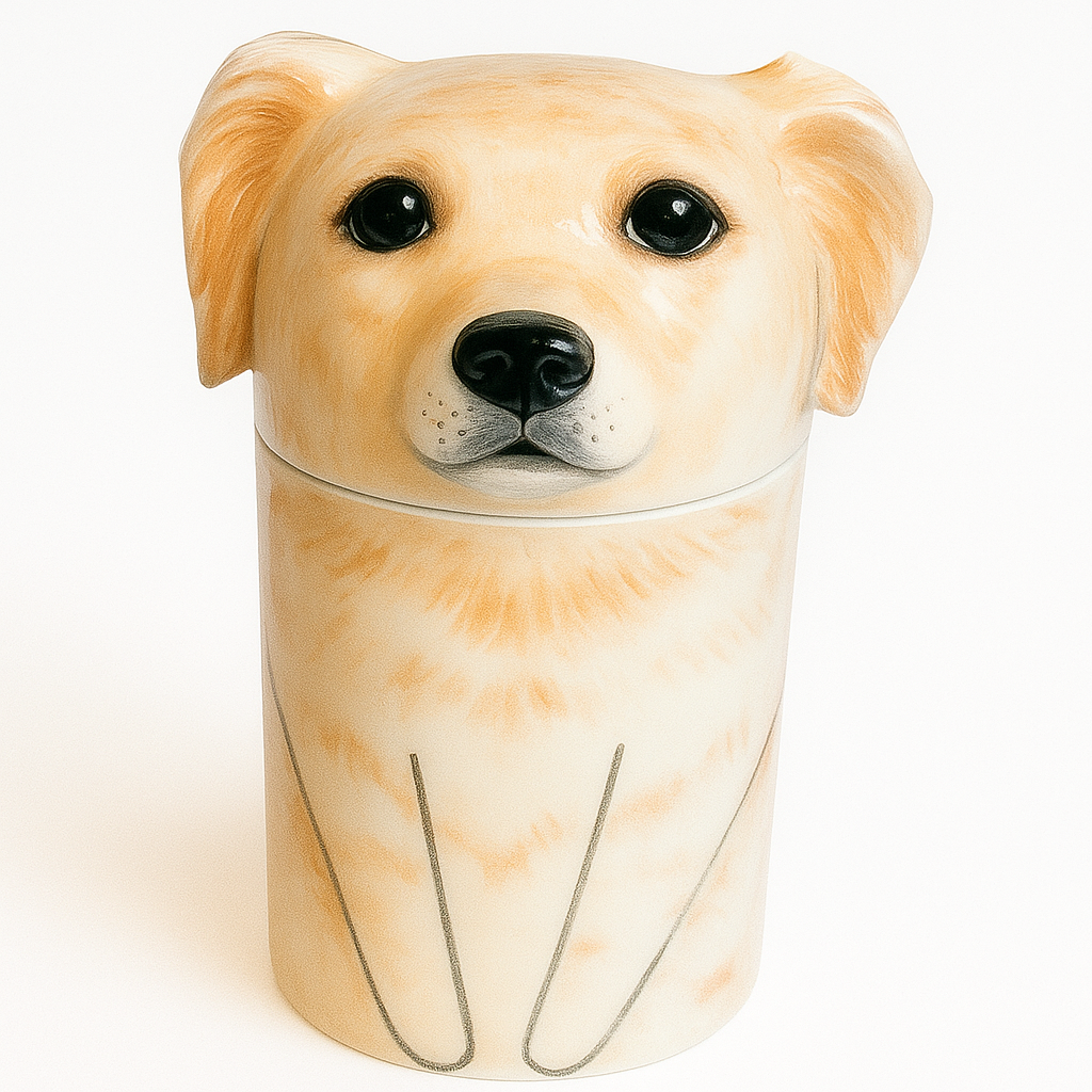 Dog Urn Handcrafted Customized Ceramic Pet Urn for Ashes