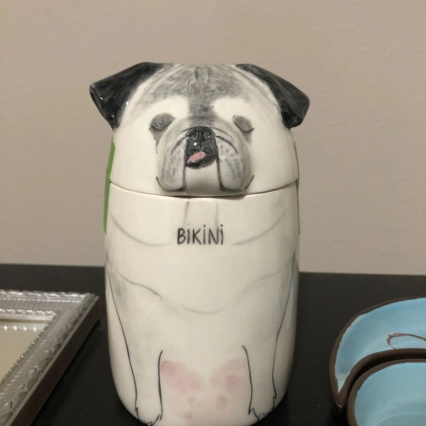 Dog Urn Handcrafted Customized Ceramic Pet Urn for Ashes