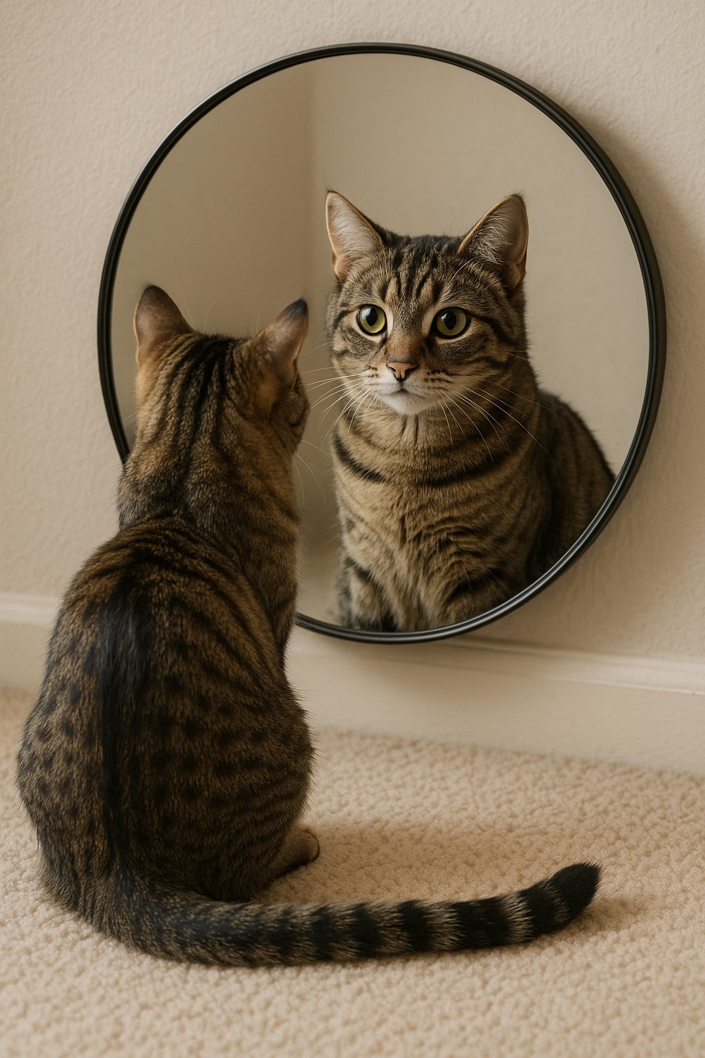 Can cats recognize themselves in the mirror?